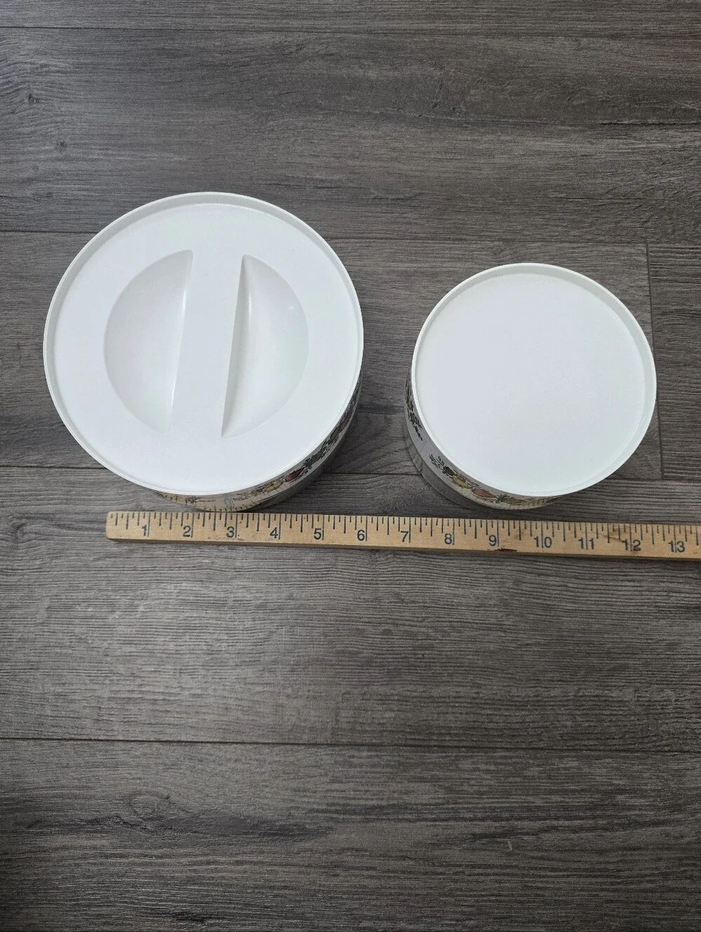 Pyrex Spice of Life See 'N Store Canisters Set Of 2 Retro Vintage Decor